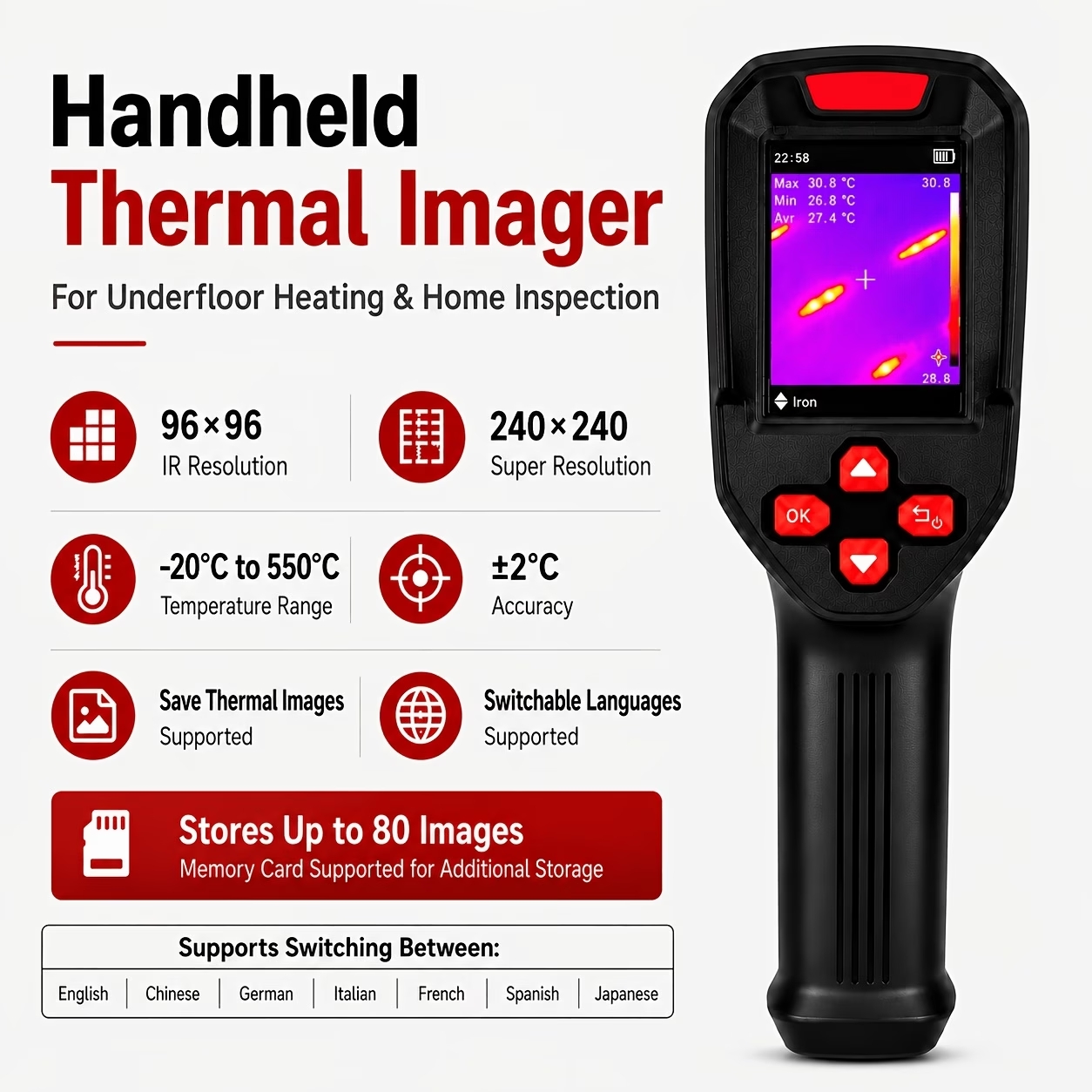 Thermal Imaging Camera Pcb Repair - USB Oplaadbare Thermische Beeldcamera HD IR