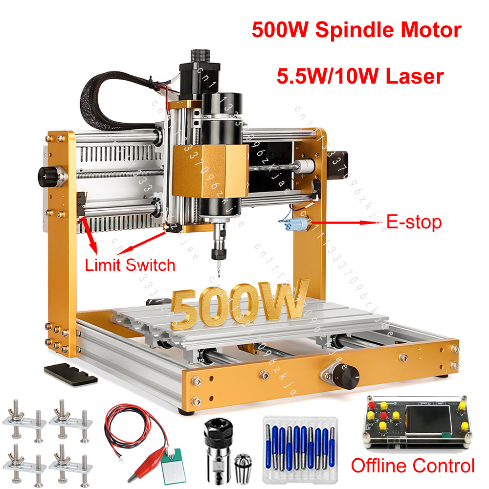 Mini Laser Engraver Cnc Router - Offline aluminium mini CNC-router 3018 lasergraveermachine