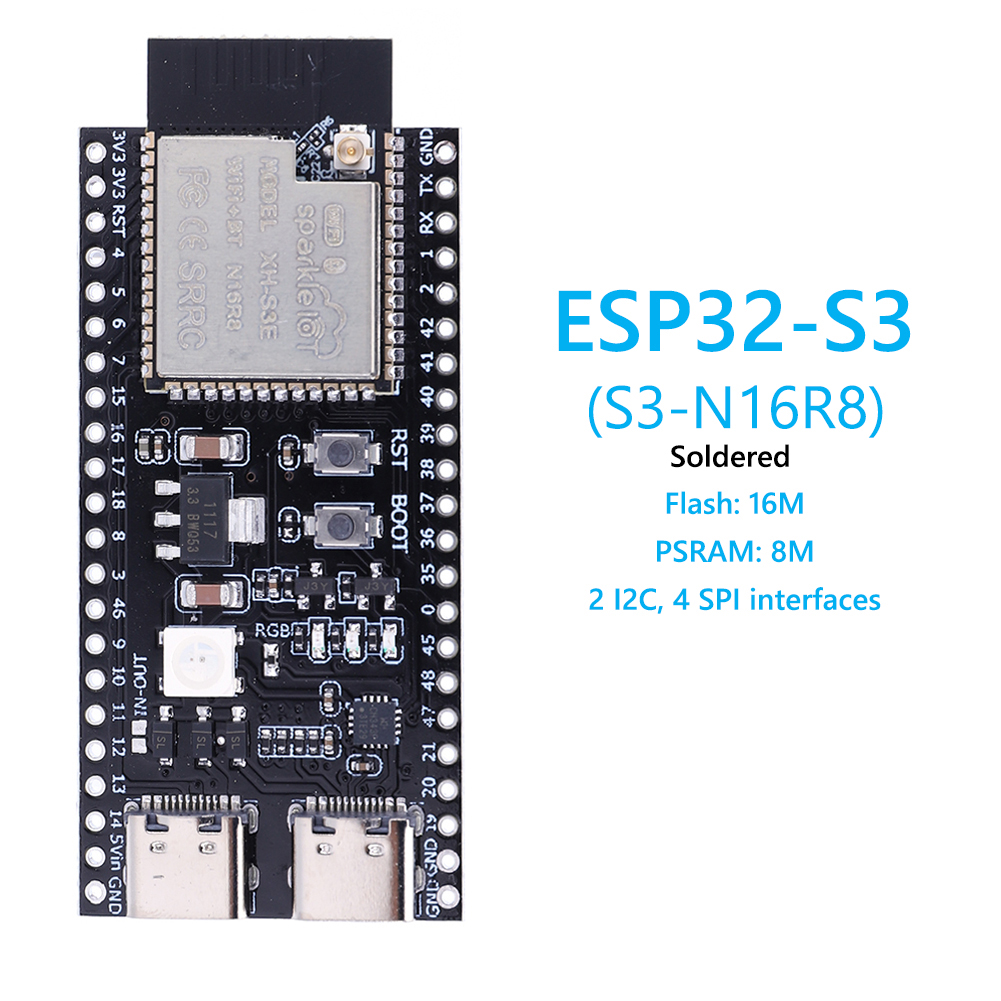 ESP32 S3 N16R8 N8R2 Dual Type- - Esp32 S3 Development Board Lot recensie en prijs