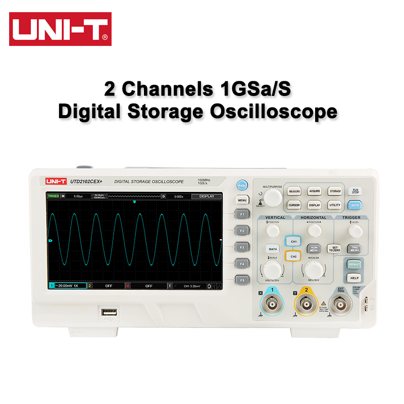 UNI-T Digitale Oscilloscoop UT - Digital Storage Oscilloscope 100Mhz recensie en prijs