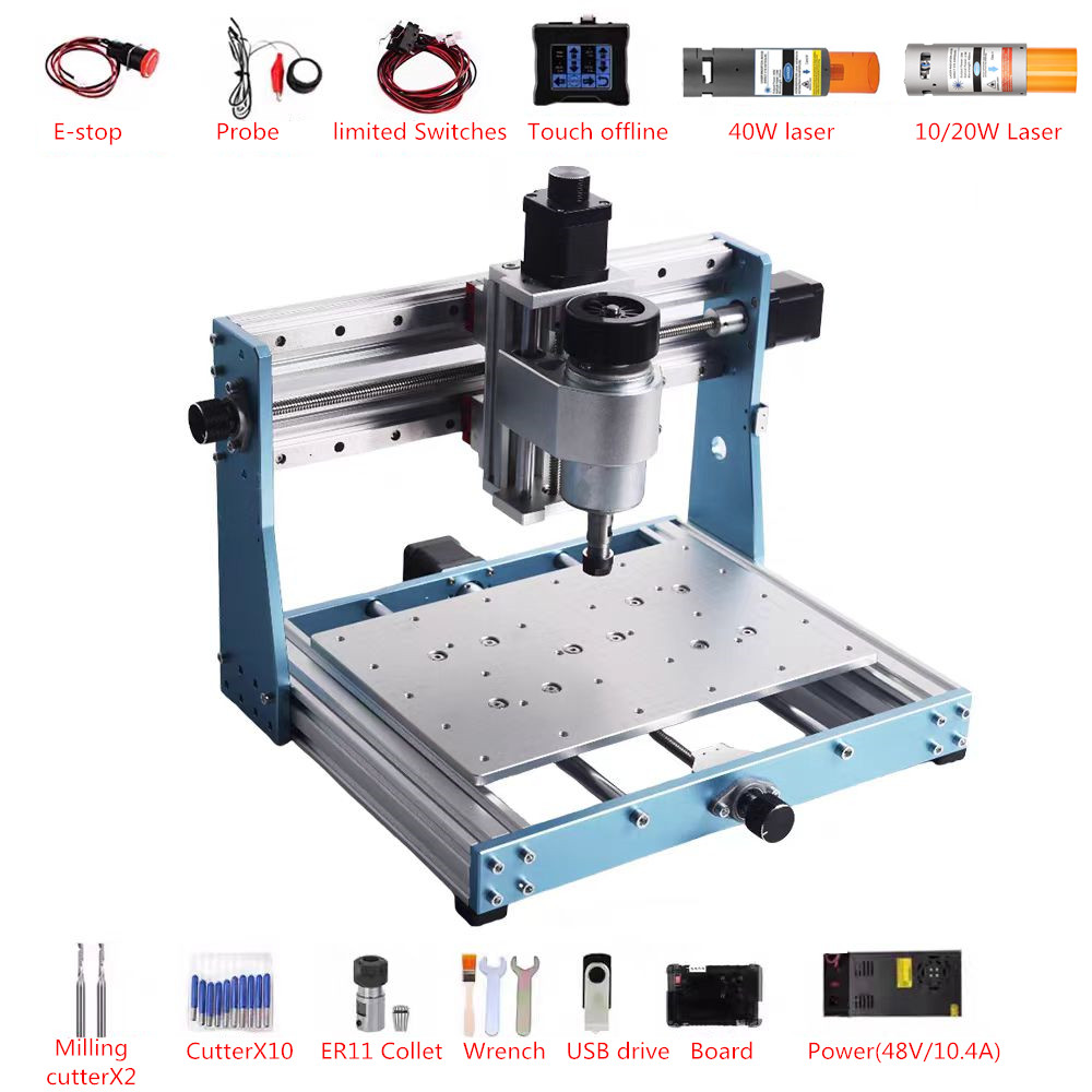 Volledig Metalen Mini CNC Rout - Mini Laser Engraver Cnc Router recensie en prijs
