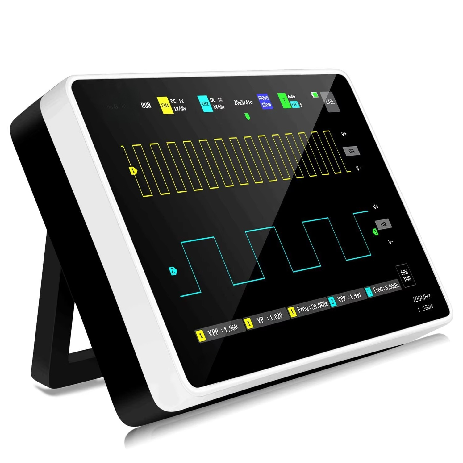 Draagbare digitale opslag-osci - Digital Storage Oscilloscope 100Mhz recensie en prijs